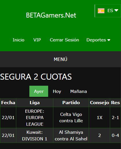 boleto de apuesta vip ganada